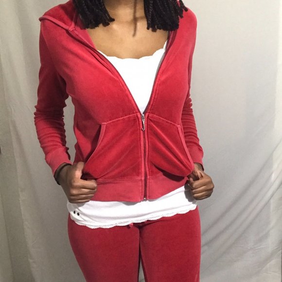 Y2k Red Juicy Couture Tracksuit - Picture 2 of 3